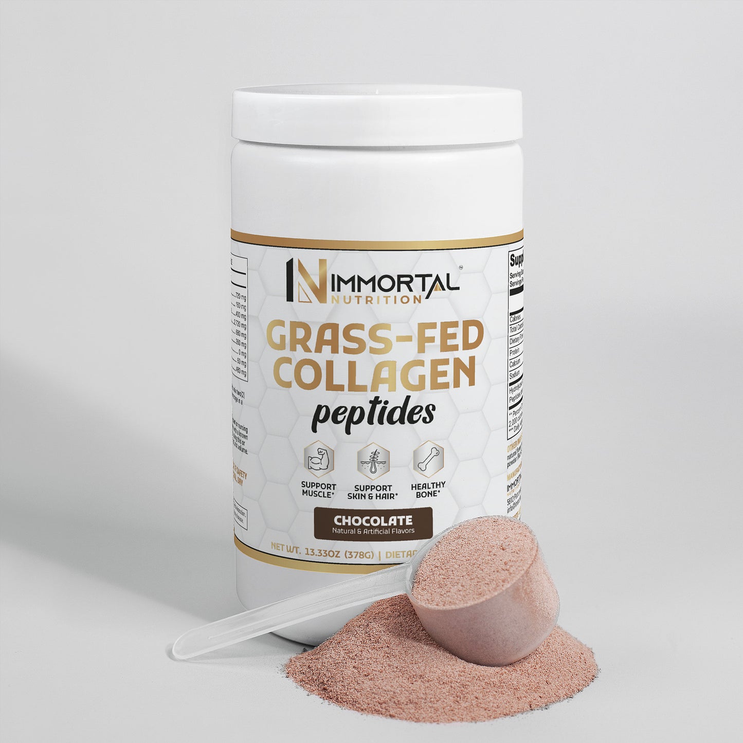 Grass-Fed Collagen Peptides Powder (Chocolate)