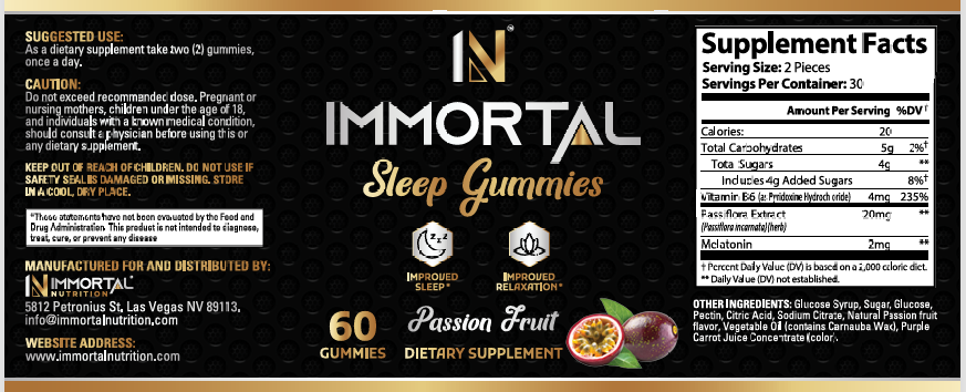 Immortal Sleep Gummies