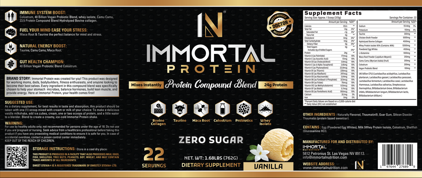 Immortal Protein Premium Blend